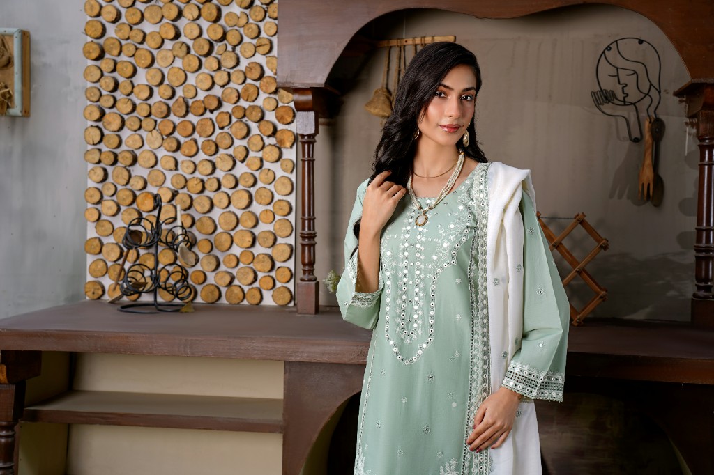 Aevynz ethnicwear — embroidered kurta with dupatta